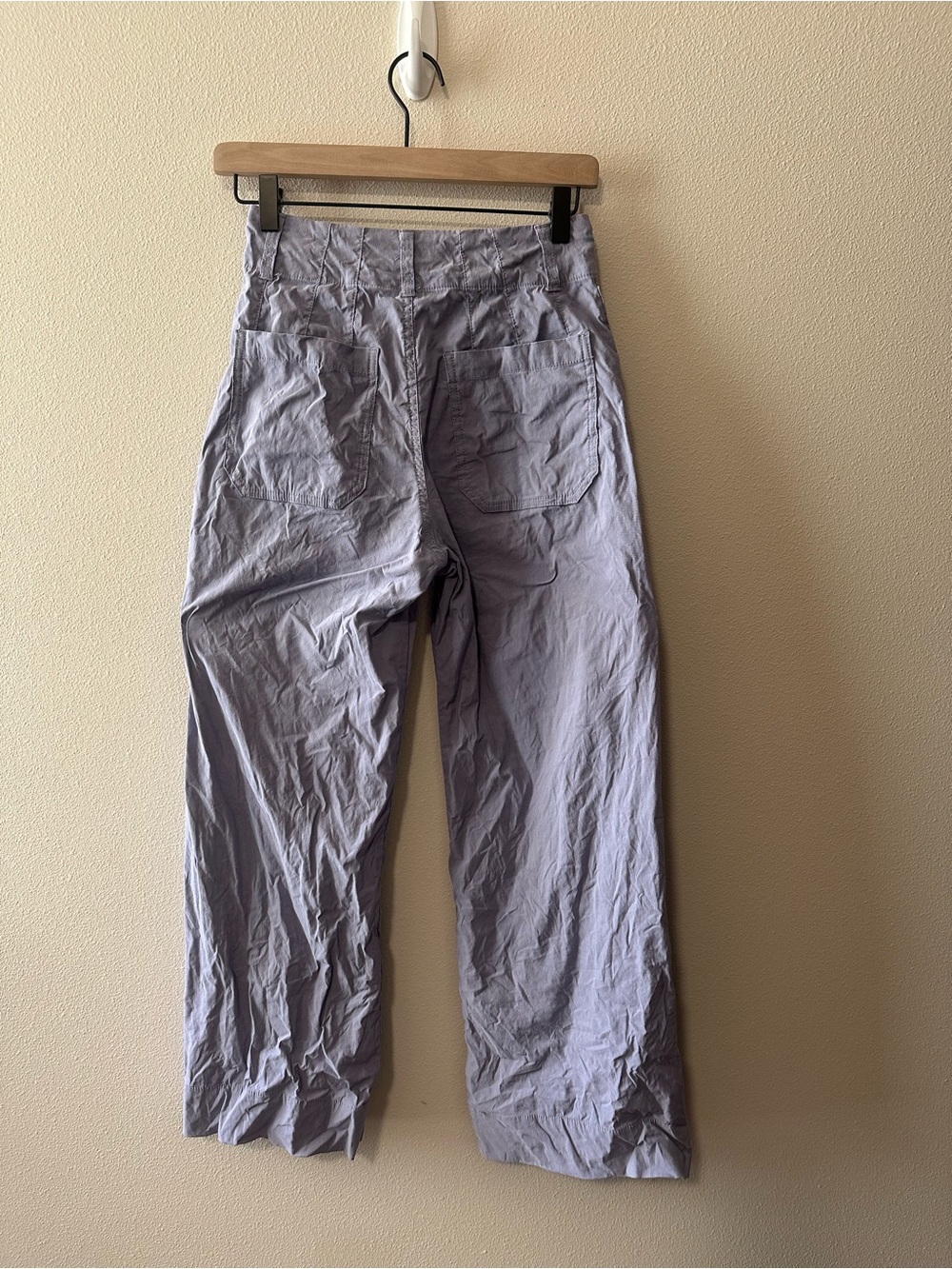 Anthropologie Maeve The Colette Cropped Wide-Leg Pants Size 25 lilac purple - Picture 9 of 9